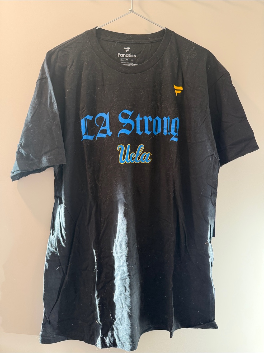 Fanatics Black 'LA Strong' UCLA Graphic Tee with Blue & Gold Accents